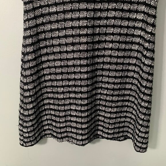 Milly textured metallic tweed shift sleeveless lined knee length dress - Picture 4 of 12